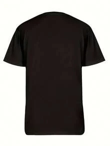 Ropa casual de verano para mujer, de manga corta y a la moda, adecuada para todas las estaciones, una camiseta Q-version hecha por un fan con diseños de múltiples personajes de un actor, el estilo general es lindo y con un toque sentimental. - Negro 1 - Ver 2