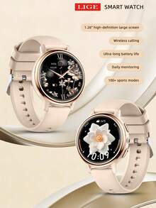 LIGE New Round Dial Silicone Strap Smartwatch, Daily Waterproof, Multiple Sports Functions, Activity Tracking, Weather Forecast, Call Reminder, Customizable Dial, Fashion Multi-Function Sports Smartwatch For Men And Women - View 13