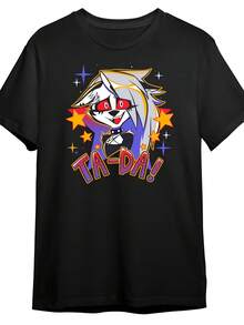 Nuevo Producto 2026 ¡Ta Da!Camiseta Casual para Uso Diario, Tops para Hombre y Mujer, Lavable a Máquina, Vestido de Fiesta de Temporada, Estilo Retro, Regalos para Fiestas, Diseño Único, Materiales Duraderos y Ropa Neutral, Tallas S-3XL |   Diseño exquisito |   Suelto y cómodo |   Fácil de combinar | - Negro - Ver 6