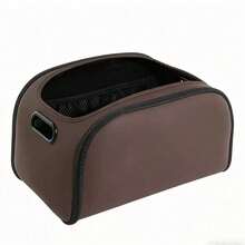 Inspired By Luxurious Leather Texture Car Storage Box, Front Passenger Seat Spacious Opening Storage Cube, High Capacity Luxury Car Interior Storage Box, Multifunctional Car Storage Essential - Multicolor - View 8