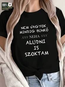 Fascinating Women's T-Shirt With A Comfortable Fit - 黑色 - 查看 1