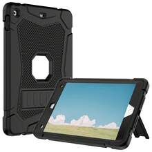 适用于 iPad A16 11 英寸/9/8/7 英寸/10.2 英寸/Galaxy Tab A11 Plus/A9 Plus 的保护套，带可调节支架，防震 - 黑色 - 查看 8