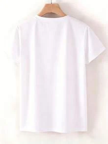 Plus Size Women's Casual Short Sleeve Crew Neck T-Shirt - Designed For American Floral's 250th Anniversary, Stretchy And Breathable Fabric Suitable For Spring And Summer, Women's Top, Comfortable Fit, Commemorative T-Shirt For American Floral's 250th Anniversary. - 白色 - 查看 3