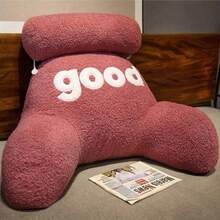 テディフリースヘッドボードクッション 抱き枕 不規則形 北欧スタイル 腰サポート 厚手 取り外し可能 洗濯機使用可 - マラケシュ - チェックする 1