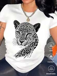 Camiseta de cuello redondo y mangas cortas de ropa fashion, fabricada en México, para la temporada primavera-verano 2025. Con estampado de dibujos animados, es un modelo de pareja, apta para usar tanto por dentro como por fuera, ideal para oficina y estilo casual, diseñada para hombres y mujeres, en unidad individual. - Blanco - Ver 1