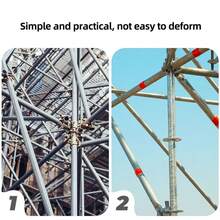 50 Pieces, 180° Rotating Scaffold Connectors, Galvanized Fixing Pins, Scaffold Connector Pins For Modular Assembly Of Structures - A - View 6
