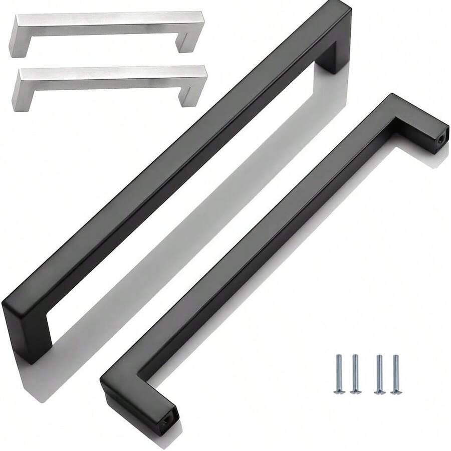 2/4pcs Stainless Steel Cabinet Handles Drawer Pulls Kitchen Cabinet Door Handles Furniture Cabinet Door Handles Kitchen Drawer Pulls Cabinet Door Handles - AA - View 1