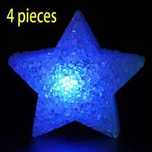 1 pieza/2pcs Luces de estrella pequeña de mano, accesorios de actuación en escenario, accesorios decorativos de estrella de cinco puntas brillante de mano, adecuados para actuaciones de danza, actuaciones de coro, conciertos, fiestas, cumpleaños y actuaciones festivas - Multicolor - Ver 19