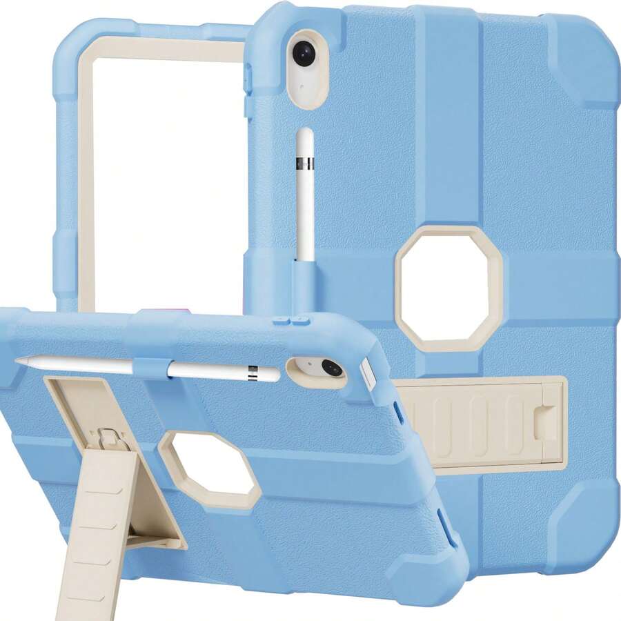 1 chiếc ốp lưng chính hãng tương thích với iPad thế hệ thứ 10 năm 2022 (10.9 inch) (A16) và iPad 11 inch thế hệ thứ 11 năm 2025 (A16 2025). Ốp bảo vệ chắc chắn, bền bỉ cho iPad 10/11 inch với chân đế tích hợp. - Hồng và trắng - Xem 1