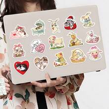 50pcs Cartoon Pink Girl Bear Doodle Stickers, Decor For Guitar, Notebook, Luggage, DIY Cross-Border - 1 Set - View 5