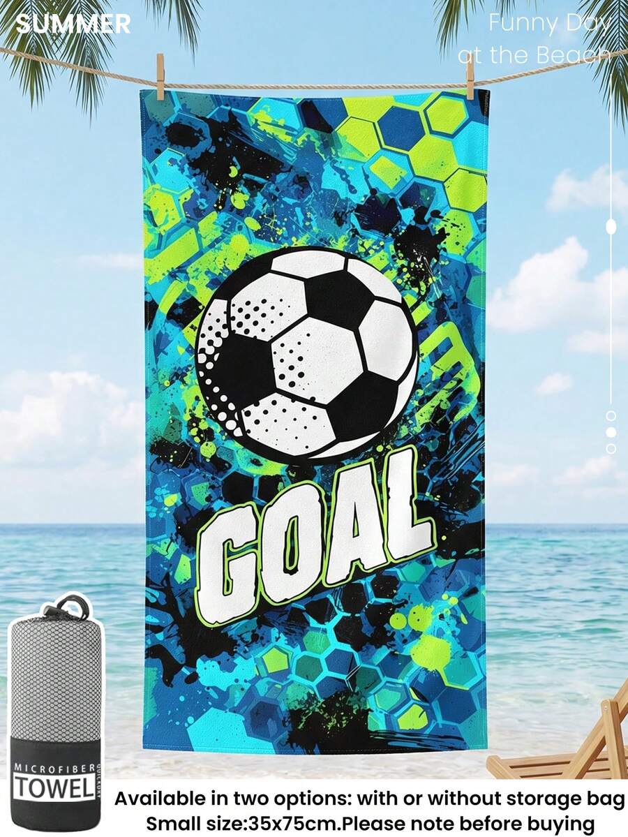 1件海灘毛巾，海灘必需品，度假與浴室裝飾，超強吸水，適合浴室、游泳、健身、瑜珈，柔軟微纖維，輕便便攜，防風、防曬、防沙，夏季旅行