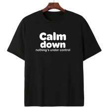 Dry Humor Take On Embracing The Chaos Tshirt For Anyone Who Prefers A Low Stress Attitude - Negro - Ver 1