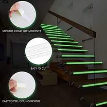 Glow-In-The-Dark Luminous Tape, Self-Luminous Glow Adhesive Tape, Anti-Slip Decorative Tape Suitable For Stairs, Stage, Warning Markers - Green - View 4