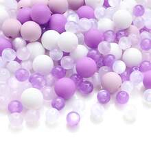90pcs Gradient Color Silicone Resin Decorative Beads Set, Suitable For DIY Crafting Bracelets, Necklaces, Bag Charms And Other Creative Handmade Items - Multicolor - View 11