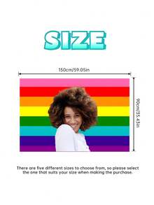 1 pieza Bandera del Orgullo con foto personalizada, Bandera del Arcoíris personalizada con tu foto para el Mes del Orgullo, Bandera del Orgullo personalizable para desfiles y fiestas, regalo perfecto para eventos, fiestas y decoración del hogar - Multicolor - Ver 9