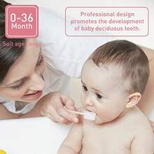 Baby Tongue Cleaner Set 60Pcs,Diosabral Cleaning Sticks For 0-36 Month Infan, Soft Gauze Silicone Erial, Blue/Wh, Hienic Single-Use Dental Care - Gói 60 cái - Xem 6