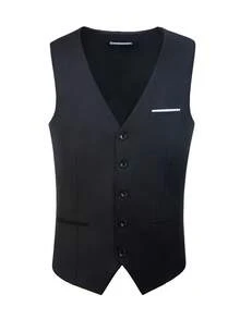 Men's Black Blazer Slim Fit Business Casual Suit Jacket Wedding Tuxedo Coat For Groom Traje De Hombre Elegante Blazers For Men Men Blazers Jacket Black Suit For Men Blazer De Hombre Men's Blazer Jacket Men Blazer - Black - View 8