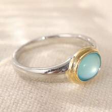 Unique Retro Oval Ring, Minimalist Versatile Unisex, Suitable For Daily Wear In Multiple Occasions - Silver - View 3