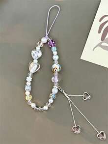 Pulsera con colgante de alas de manzana verde, setas y cuentas de dopamina estilo Y2K, cadena creativa como regalo para chicas - Multicolor - Ver 2