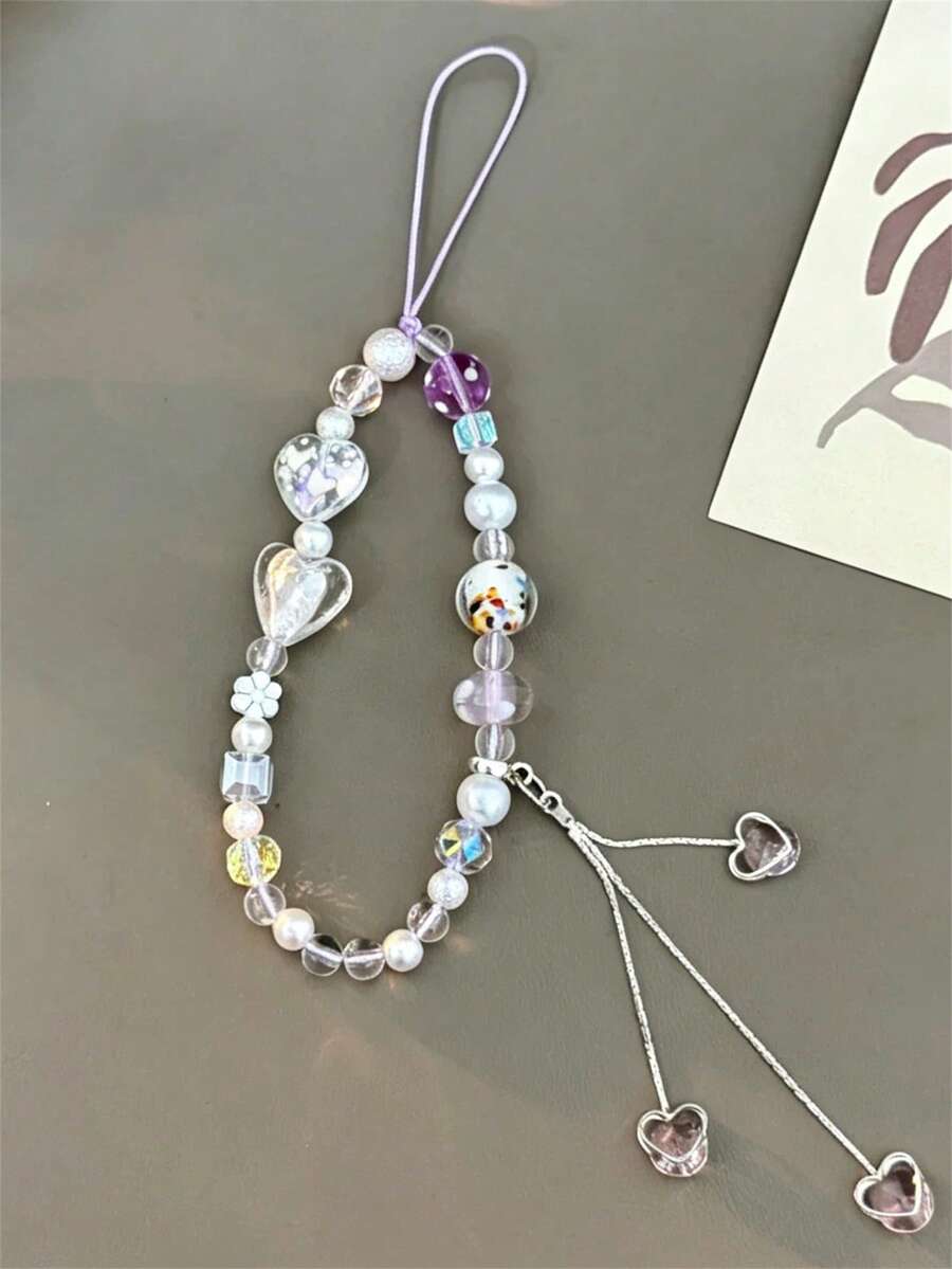 Pulsera con colgante de alas de manzana verde, setas y cuentas de dopamina estilo Y2K, cadena creativa como regalo para chicas