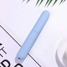 1/4支装旅行牙刷盒，便携式牙刷收纳盒，塑料牙刷保护套，适用于旅行、露营、居家、学校、商务场合 - 多色 - View 16