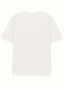 Lightweight T-Shirts With Mexican Style Prints Viva Mexico, Short Sleeve, 95% Cotton, Loose Fit, Casual, Unisex, 100% Cotton, Popular Choice - 白色的 - 查看 3