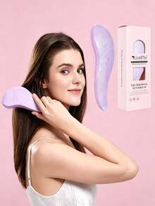 Entwirrendes Zauberbürstchen, sanfte Kopfhautmassage Kamm, antistatische schonende Stylingbürste, Salon Haarstyling Bürste, Zuhause Kopfhautmassage Bürste, Haare waschen Bürste, reinigender volumengebender Stylingbürste, Kopfhautmassage Bürste, hochkronige Stylingbürste - mehrfarbig - Übersicht 4