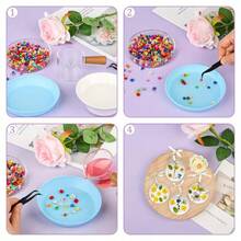 150 piezas de flores decorativas de colores (incluye una caja de almacenamiento transparente), adecuadas para manualidades de decoración del hogar, proyectos artísticos estacionales y elaboración de ramos. Perfecto para el Día de Acción de Gracias, Halloween y Navidad. Los pétalos delicados aportan un toque festivo. Material de artesanía ligero. Un hermoso set de pequeñas flores en forma de estrella, también adecuado para la fabricación de joyas de resina. - multicolor - Ver 8