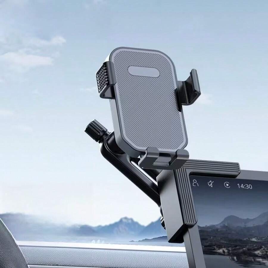 Bộ giá đỡ điện thoại ô tô mới, xoay 360 độ, có thể gập lại, phù hợp cho ô tô và xe điện. - Nhiều màu - Xem 1