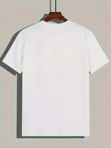PAYEAH 1-Piece 100% Cotton Versatile Top, Suitable For Streetwear, Everyday Wear, Y2K/Oversized Crew Neck Crop Top, Outings, Camping, Concerts, Hip-Hop, Rock, And Rap Events. 220g Heavyweight Cotton T-Shirt With Cartoon Mushroom Print And Crew Neck. - 白色 - 查看 2