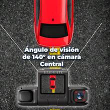 4-Channel 360° 1080P HDR Car Camera Dash Cam Front Rear Sides And Interior - A - View 1