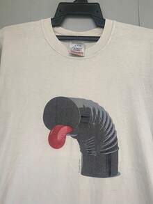 Rare 90s Armando Testa Artwork Stray Dog Cane Randgio shirt / Art / Art - Negro - Ver 6