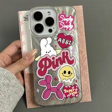 Funda para iPhone Keep Smiling, funda para teléfono 11 13 15 16 14 Plus Pro Max, funda con purpurina para teléfono 12 X XS MAX XR 7/8PL CR1N - Caso 1 - Ver 8