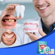 Cosmetic Tooth Veneer Cover Fake Tooth Cap Natural Smile Appearance Gap Concealer - 1 Set - View 1