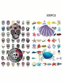 100PCS Volleyball-Themed Mental Health Awareness Stickers Set, 100pcs, Retro Vintage Style With Positive Messages And Sporty Designs Guitar, Toys, Motorcycle, Skateboard, O - A - Xem 10