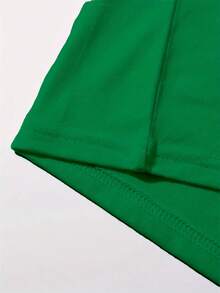 Camiseta casual para mujer 2026, cuello redondo, manga corta, estampado MÉXICO, hecha en México, ofrece un estilo casual con un toque moderno y un diseño audaz, su corte básico es ideal para el uso diario y combinaciones versátiles. - Verde - Ver 5