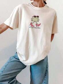 permeabilityCamiseta de Novia, Camiseta Divertida para Despedida de Soltera, Regalo para Despedida de Soltera, Camiseta de Compromiso, Camiseta de Futura Novia, Camiseta de Algodón 100%, Camiseta de Manga Corta Oversize de Algodón Grueso Clásico, Camiseta con Estampado Gráfico, Top Casual de Manga Corta para Mujerspacious - Blanco - Ver 1