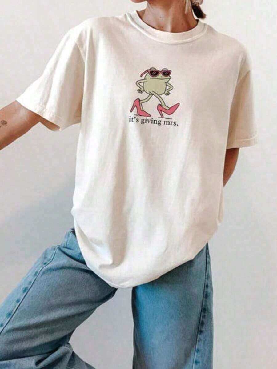permeabilityCamiseta de Novia, Camiseta Divertida para Despedida de Soltera, Regalo para Despedida de Soltera, Camiseta de Compromiso, Camiseta de Futura Novia, Camiseta de Algodón 100%, Camiseta de Manga Corta Oversize de Algodón Grueso Clásico, Camiseta con Estampado Gráfico, Top Casual de Manga Corta para Mujerspacious - Blanco - Ver 1