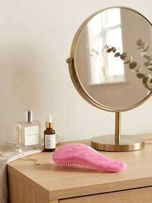 Entwirrendes Zauberbürstchen, sanfte Kopfhautmassage Kamm, antistatische schonende Stylingbürste, Salon Haarstyling Bürste, Zuhause Kopfhautmassage Bürste, Haare waschen Bürste, reinigender volumengebender Stylingbürste, Kopfhautmassage Bürste, hochkronige Stylingbürste - mehrfarbig - Übersicht 2