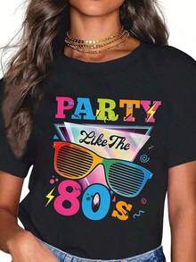 Camisetas de Mujer, Camisetas para Amantes de los 80, Disfraces de Fiesta de los 80   Palabras Clave: Conjuntos de Verano para Mujer, Conjuntos de Primavera para Mujer, Blusas de Verano, Ropa de Verano para Mujer | Tops para salir para mujer, Conjuntos para salir, Conjuntos para maestras, Regreso a clases, Ropa escolar, Ropa para el regreso a clases, Ropa de Halloween, Camisetas gráficas casuales, Camisetas gráficas para mujer, Camisetas de verano, Camisetas casuales, Conjuntos de vacaciones para mujer, Diseño juvenil y a la moda, Adecuado para primavera, verano y otoño - Negro - Ver 2