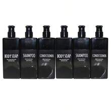 3pcs 500ml/16.9oz Refillable Plastic Pump Bottles, Includes Labels, Reusable For Shampoo, Body Wash, Cosmetics, Bathroom Shower Containers - Brown - View 17