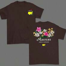Camisa de golf Masters Amen Corner, camiseta de algodón vintage suave, cuello clásico transpirable, ropa casual para hombre, regalo deportivo de verano, apta para mujer, transpirable y cómoda. - Ceniza - Ver 5