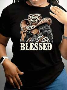 New Women's Summer Casual Printed Short-Sleeve T-Shirt, Lightweight And Comfortable, Ideal For Casual Wear | Fun Design - Vintage Urban Style - Unisex Cotton Short-Sleeve Crew Neck T-Shirt - 黑色 - 查看 6