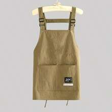 1pc Waterproof & Oil-Resistant Kitchen Apron, Suitable For Home Use, With Pockets, Polyester Anti-Stain, Cooking Apron For Home, Restaurant, Crafts, Gardening, BBQ, School, Cafe, Unisex, Great Christmas Gift - One Size Fits All - View 11
