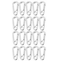 5/10/20 piezas Hebillas mini duraderas para exteriores, para camping, senderismo - Llaveros de mochila con resorte, accesorios de mochila, la mejor opción para entusiastas del aire libre, regalos prácticos - Multicolor - Ver 10