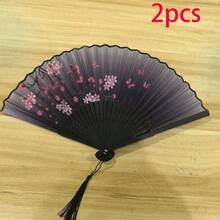 1把/3把新款中国风复古折扇，旗袍式扇子带流苏，古典兰花手持扇，舞台表演及摄影道具折扇（由于拍摄角度原因，手柄图案和流苏可能存在轻微色差，但不影响使用。介意者请勿购买），春夏精选，伴娘礼物，房间装饰，海滩，旅行，男士适用，女士适用，度假，可爱小物，母亲节礼物，花园，夏季，海滩，软萌，毕业典礼，祝贺毕业，便携工具，夏季必备，夏季便携 - 彩色 - 查看 20