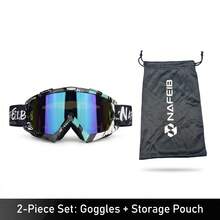 1 Pair Motorcycle Goggles, Ski & Snowboard Goggles, Windproof Glasses, Outdoor Sports Cycling Goggles, Snowmobile Electric Bicycle Off-Road Sports Goggles, Ski Goggles, All-Terrain Vehicle Windproof Outdoor Goggles - Multicolor - View 12