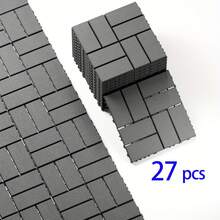 27/44pcs Interlocking Outdoor Plastic Floor Tiles (30.48cm X 30.48cm) - Slip-Resistant Deck Tiles For Patio, Poolside, Backyard - Easy Installation - XBK (27PCS) - Gray - View 12