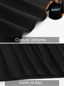 One Piece, Women's Summer Dresses, Date Night, Elegant Women's Dresses, Women's T-Shirts, Abstract Geometric 180g Black and White Cotton T-Shirt, Colorful Graphic Print Pattern, High-Quality Cotton Print, Round Neck, Loose Basic Fit, Men's&Women's's&Women and Women, Breathable, Versatile, Machine Washable, Breathable, Comfortable, Size S ~ 3XL, Daily, Casual, Sports, Summer Must-Have - Negro - Ver 6
