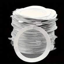 20/60/100pcs Bathroom Shower Drain Hair Catcher Anti-Clogging Mesh Sticker Drain Filter Hair Stopper Cover - White - View 1